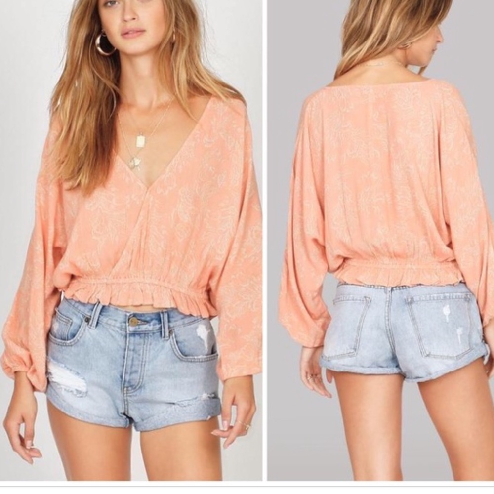 Amuse Society Pink Top